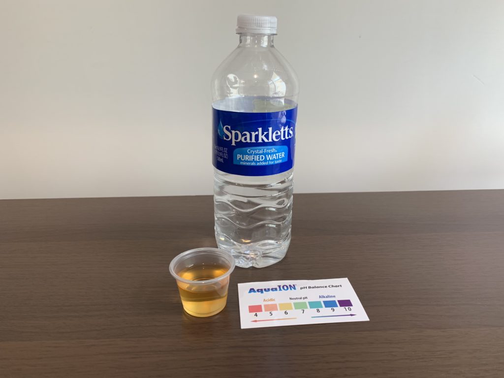 Sparkletts Water Test Results