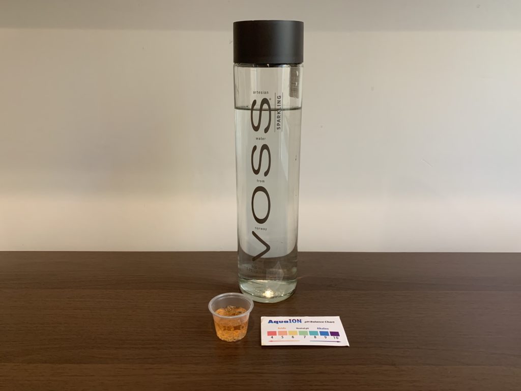 Voss Sparkling Water Test Results