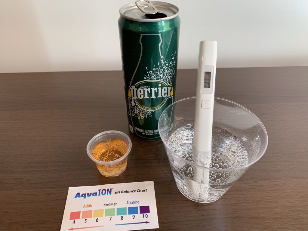 Perrier Water Test Results